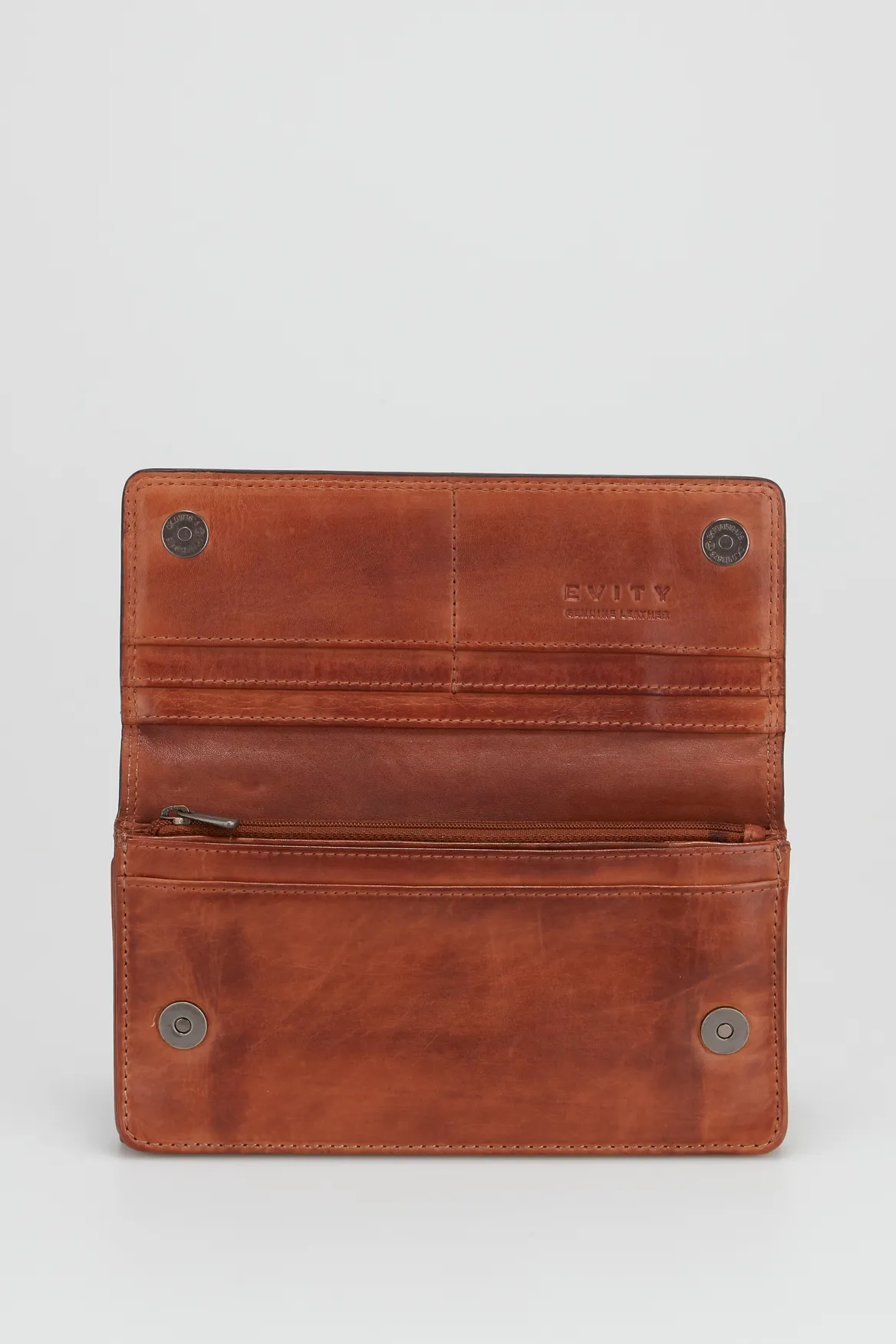 Maya Leather Large Clutch Strandbags