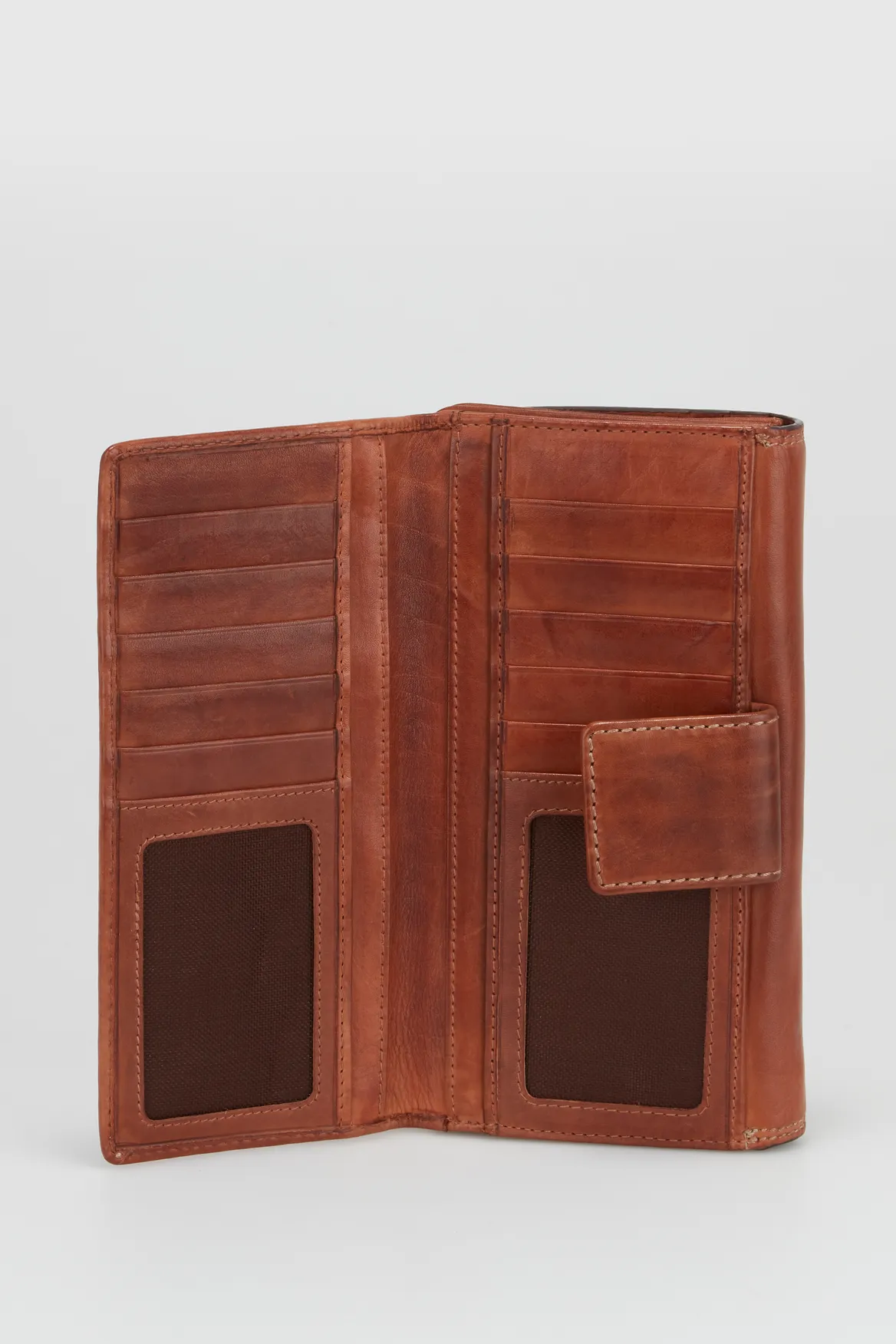 Maya Leather Large Clutch Strandbags