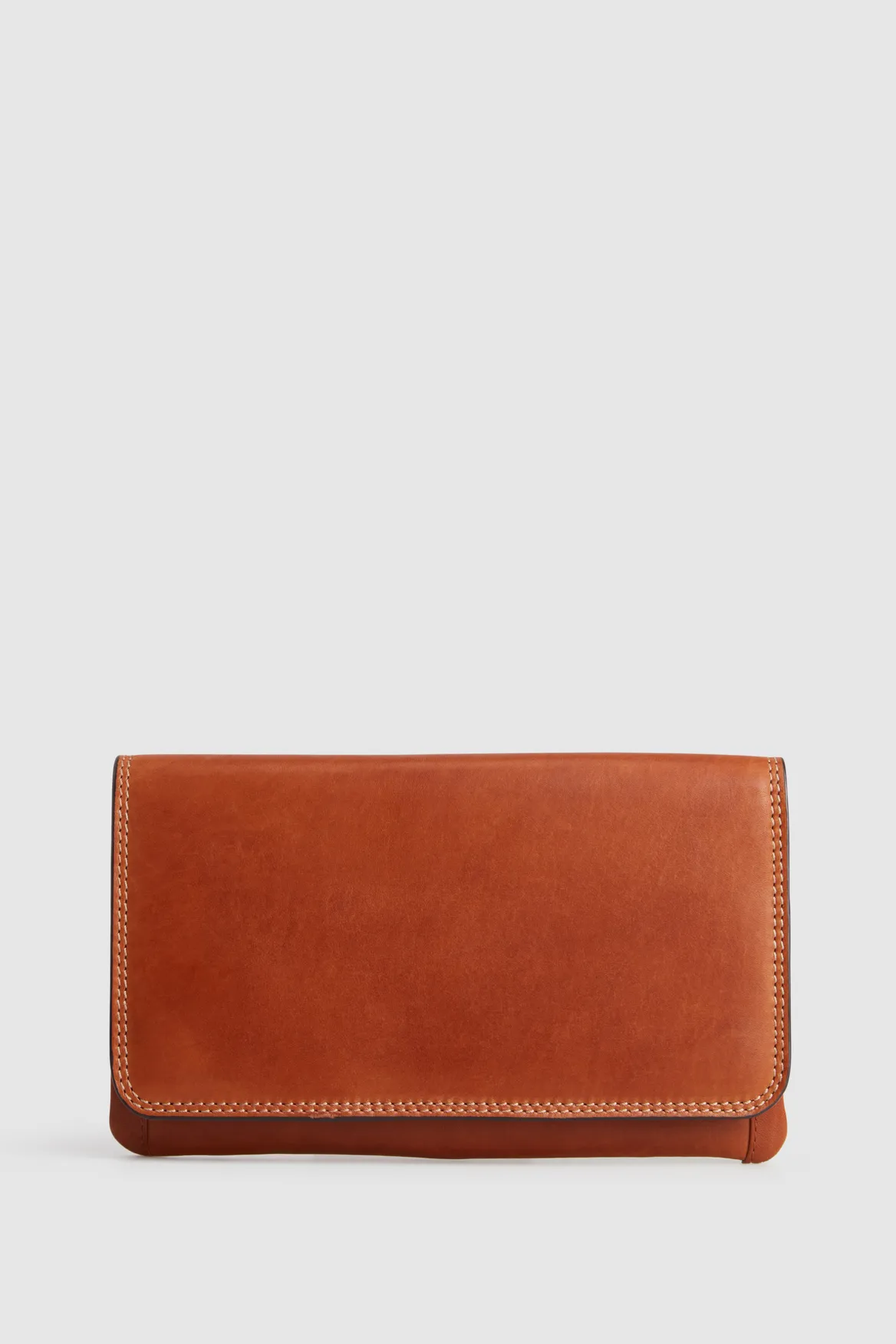Maya Leather Large Clutch Strandbags