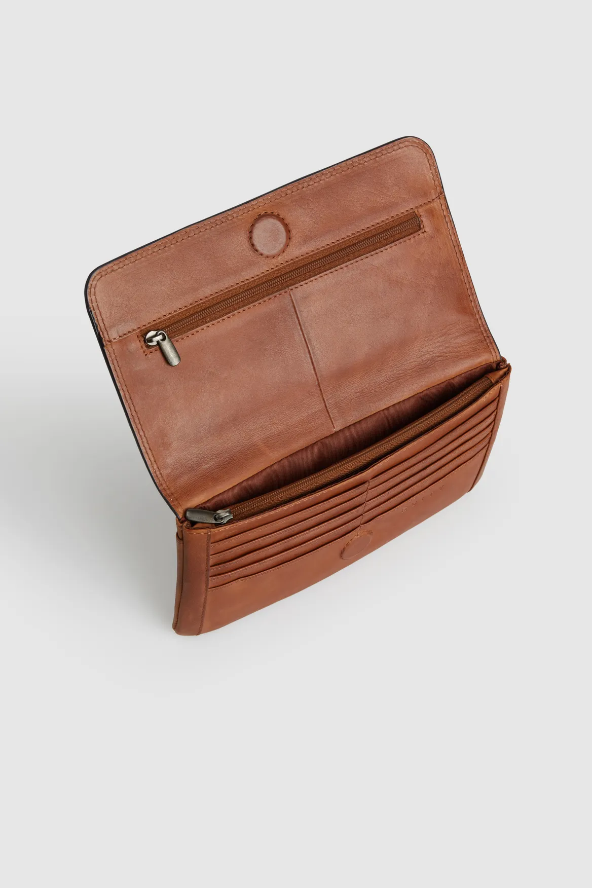 Maya Leather Large Clutch Strandbags