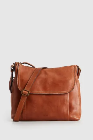 Maya Leather Large Crossbody Bag Strandbags