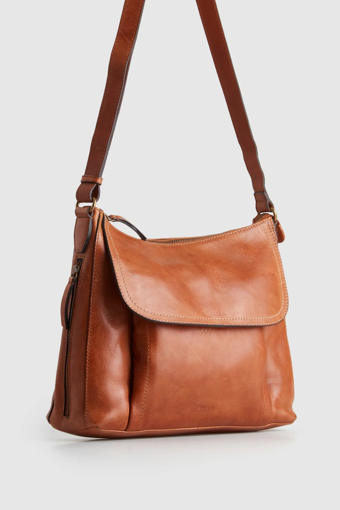 Maya Leather Large Crossbody Bag Strandbags