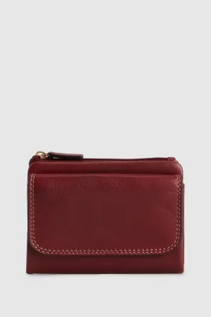Maya Leather Small Wallet Strandbags