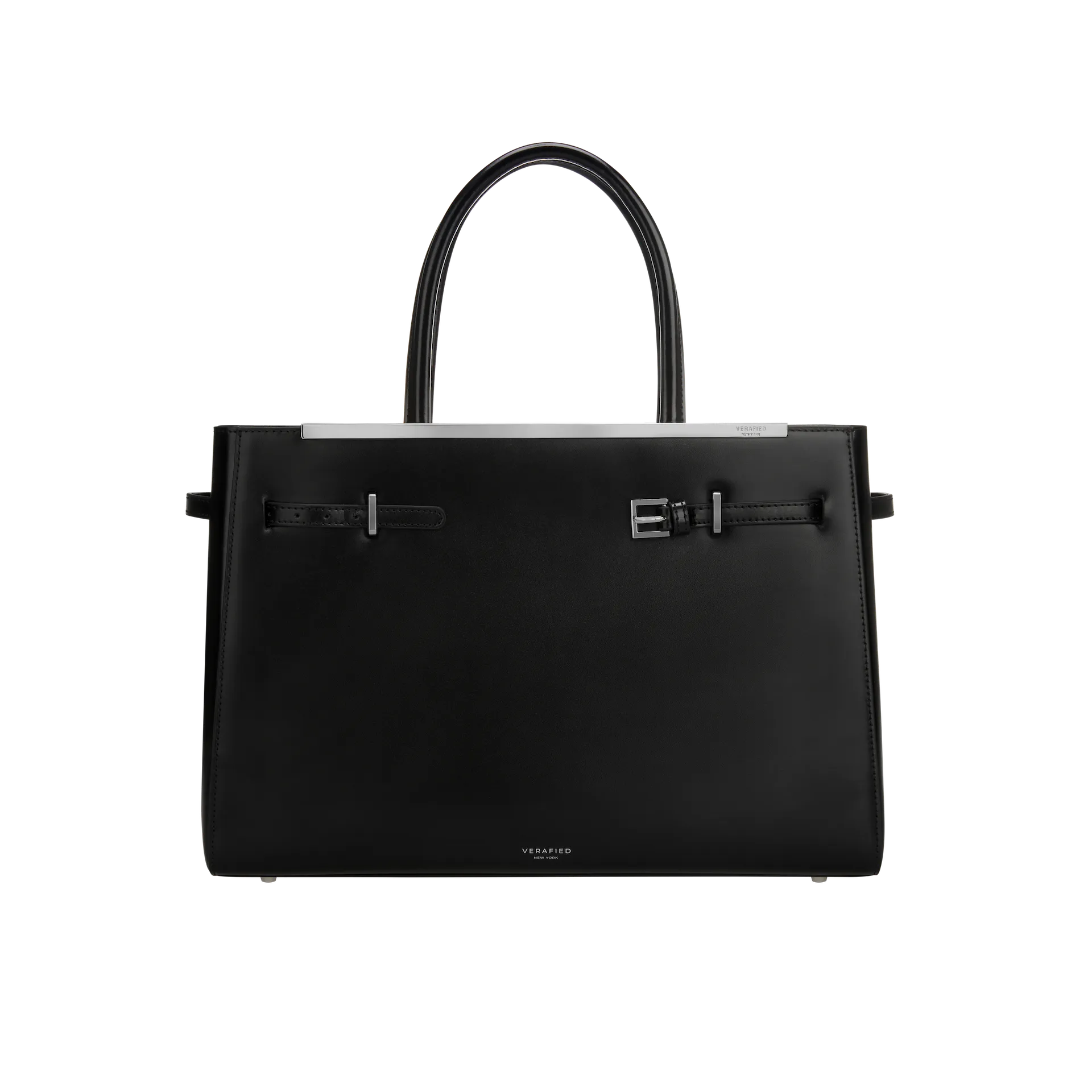 Noir Leather Book Tote Bag 33(Pre-Order Only. Will Ship Mid-April）