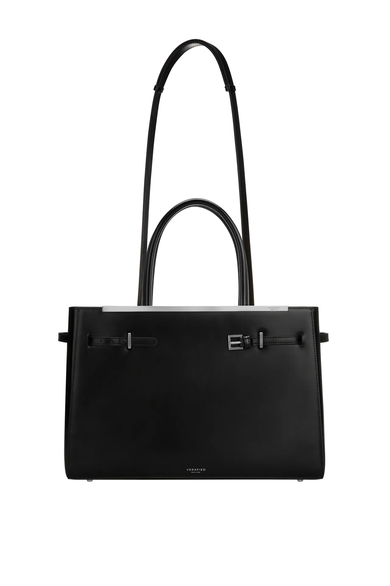 Noir Leather Book Tote Bag 33(Pre-Order Only. Will Ship Mid-April）