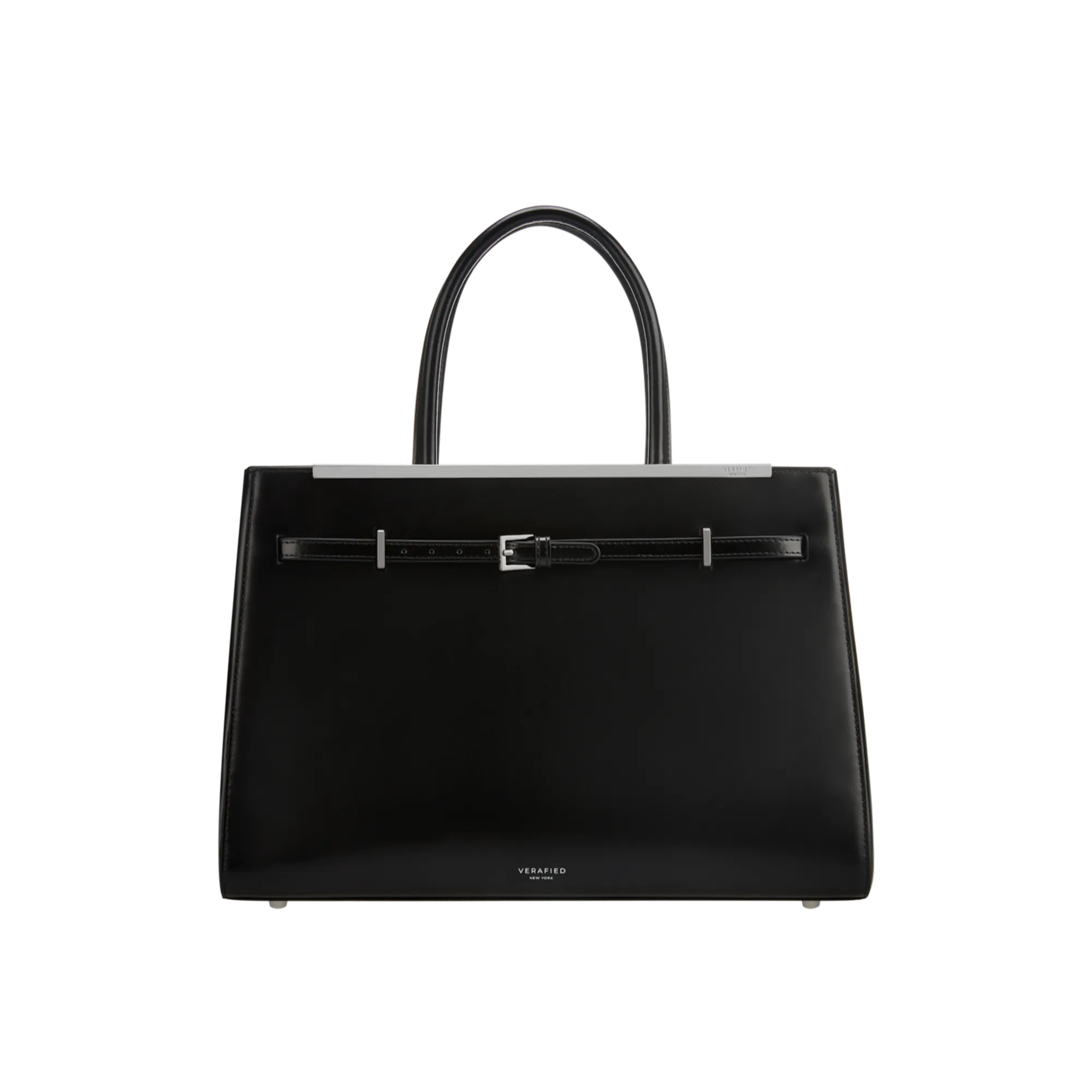 Noir Leather Book Tote Bag 33(Pre-Order Only. Will Ship Mid-April）