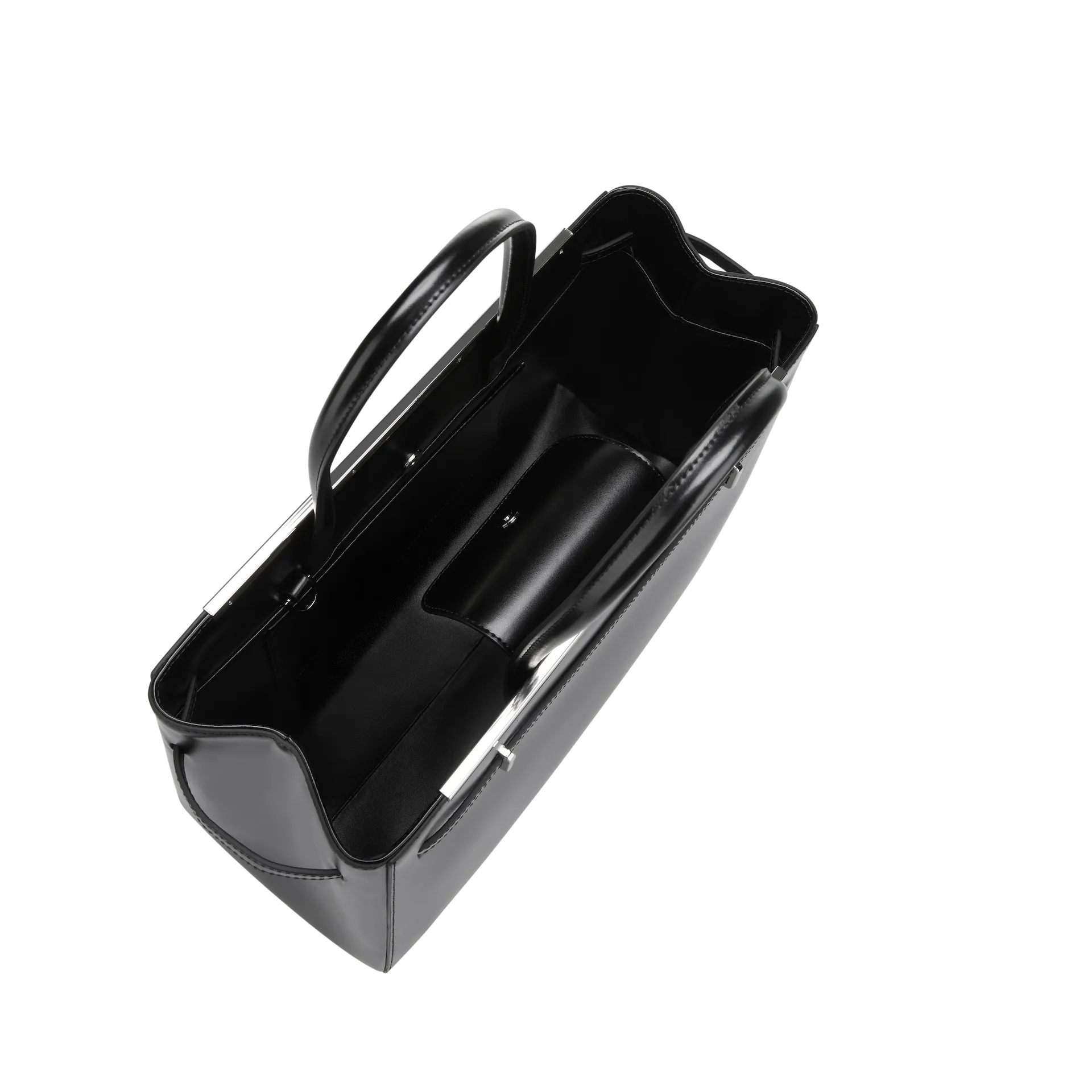 Noir Leather Book Tote Bag 33(Pre-Order Only. Will Ship Mid-April）
