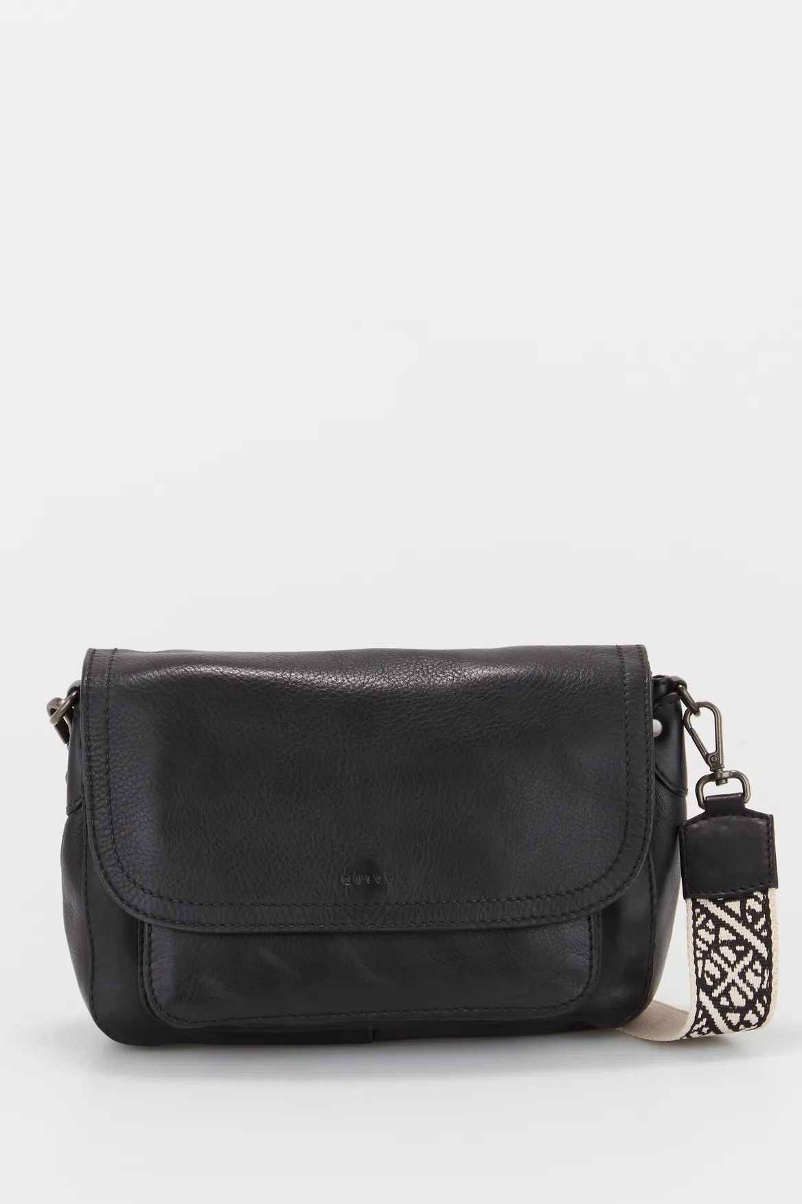 Pia Leather Flap Crossbody Bag Strandbags