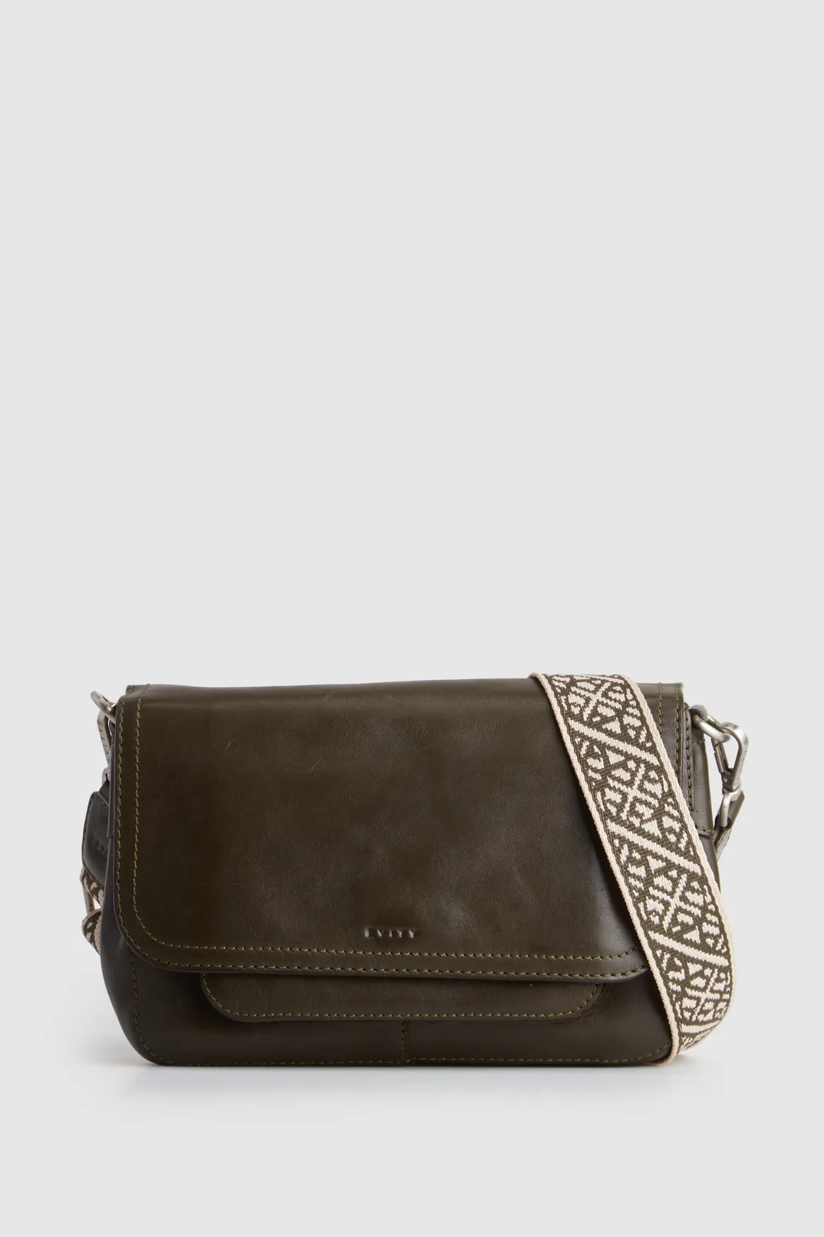 Pia Leather Flap Crossbody Bag Strandbags
