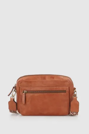 Pia Leather Small Crossbody Strandbags