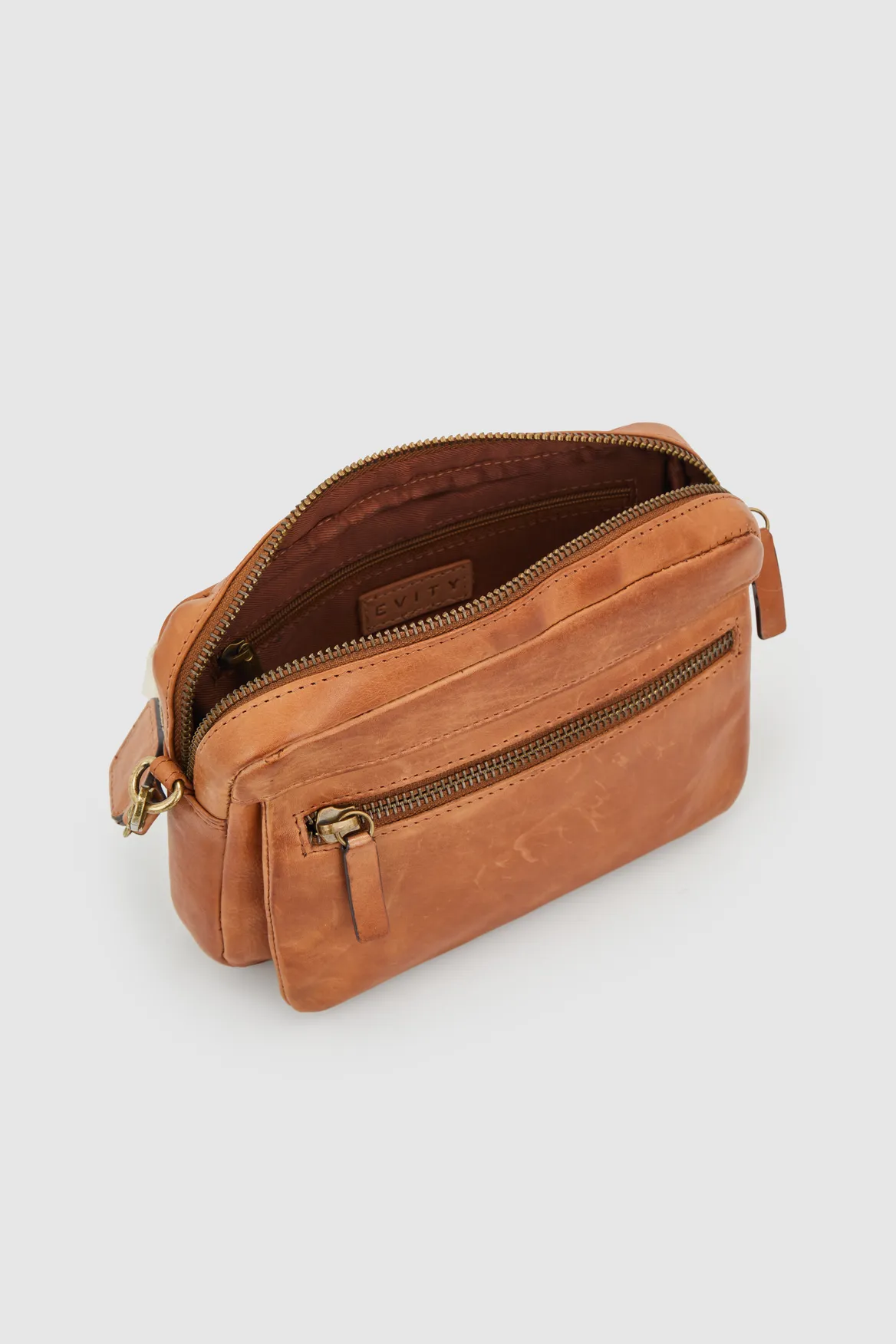 Pia Leather Small Crossbody Strandbags
