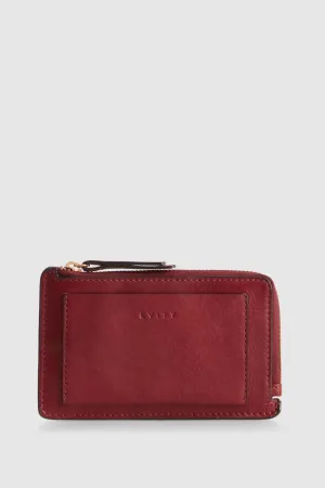 Poppy Leather CC and Coin Purse Strandbags