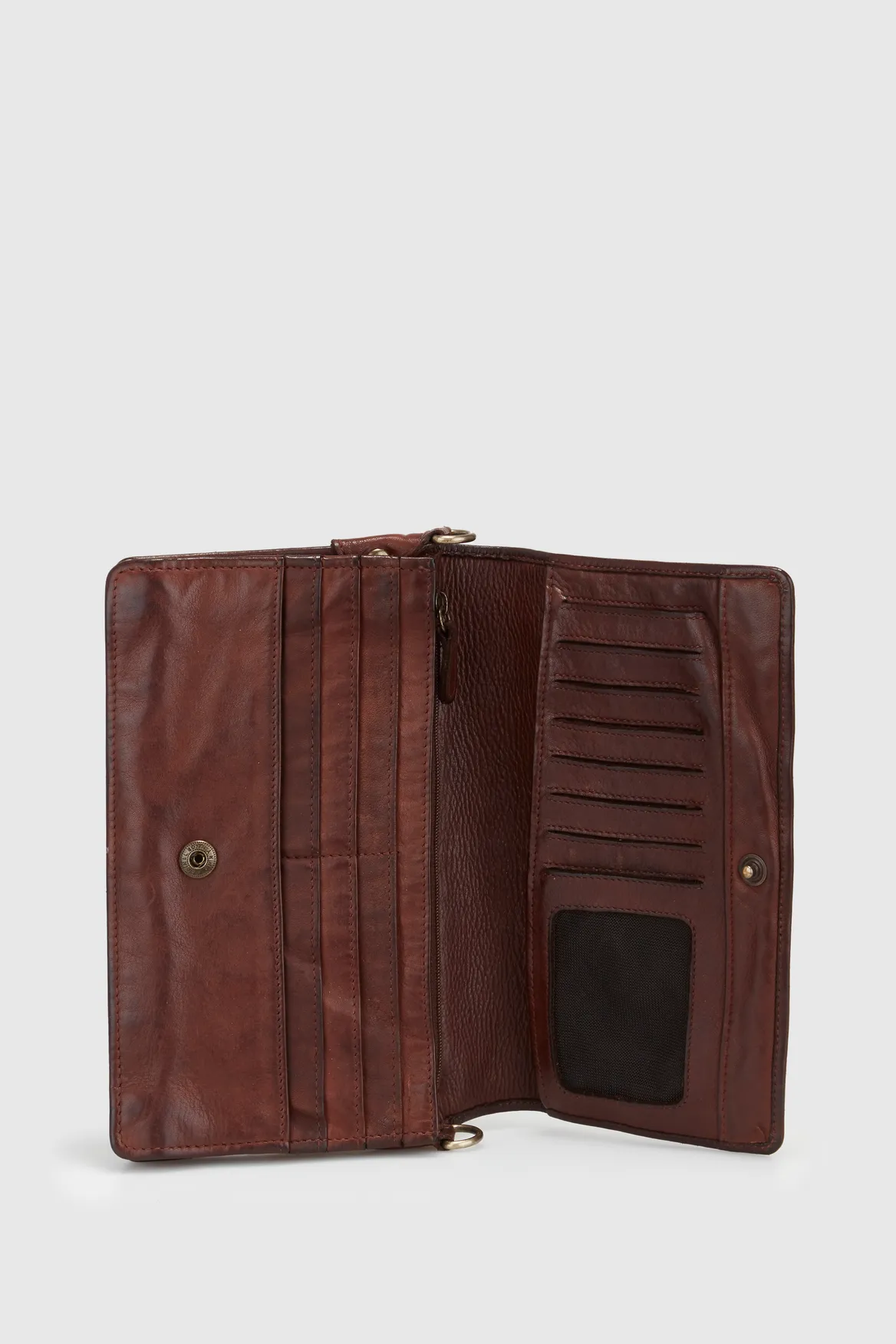 Rae Leather Organiser Crossbody Strandbags