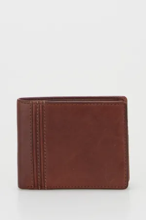 RFID Angus Leather Bifold Strandbags