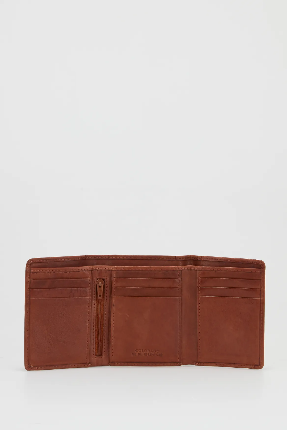 RFID Leather Trifold Wallet Strandbags