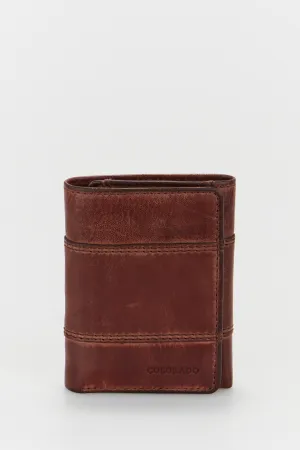 RFID Leather Trifold Wallet Strandbags