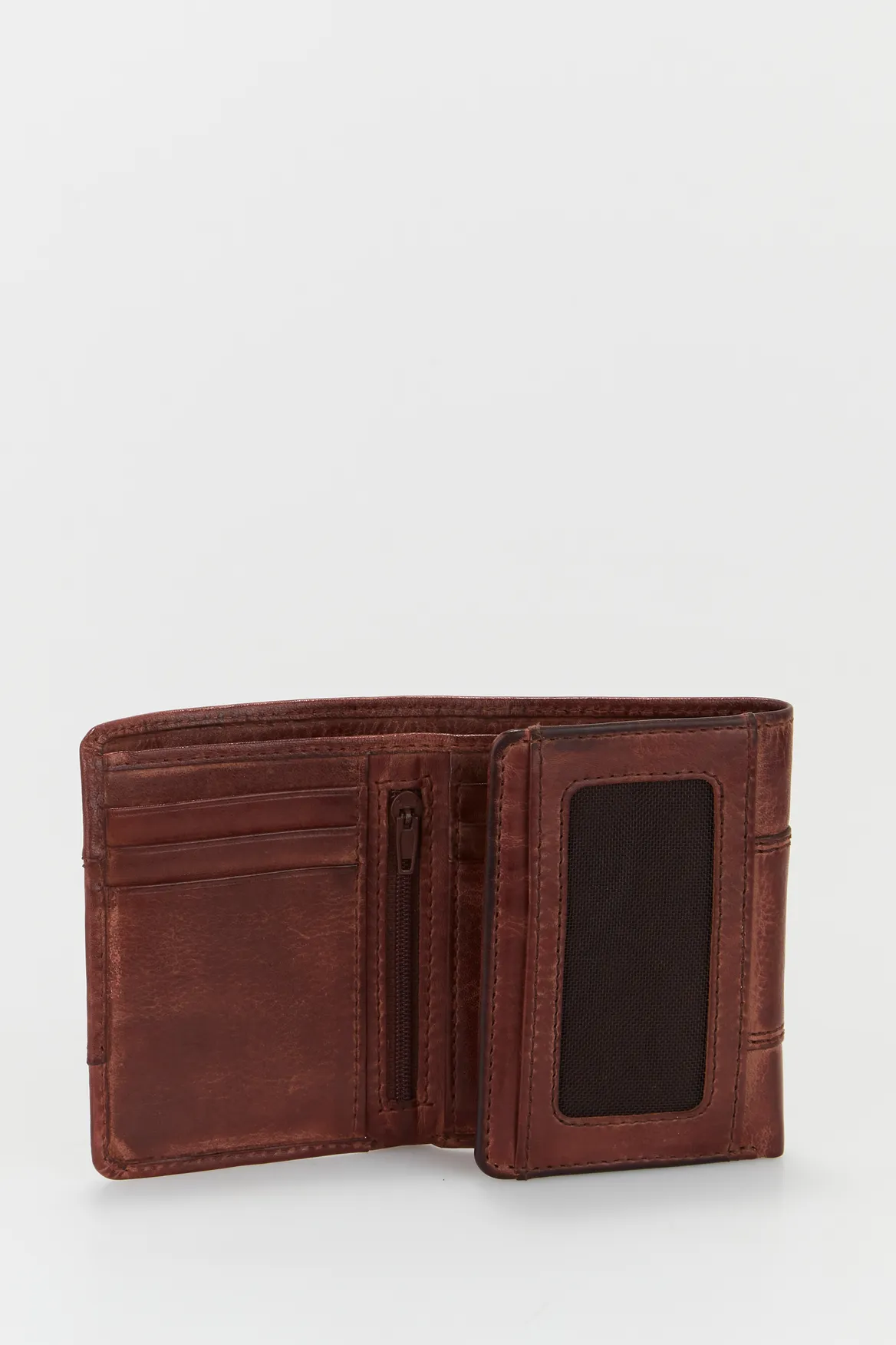 RFID Leather Trifold Wallet Strandbags