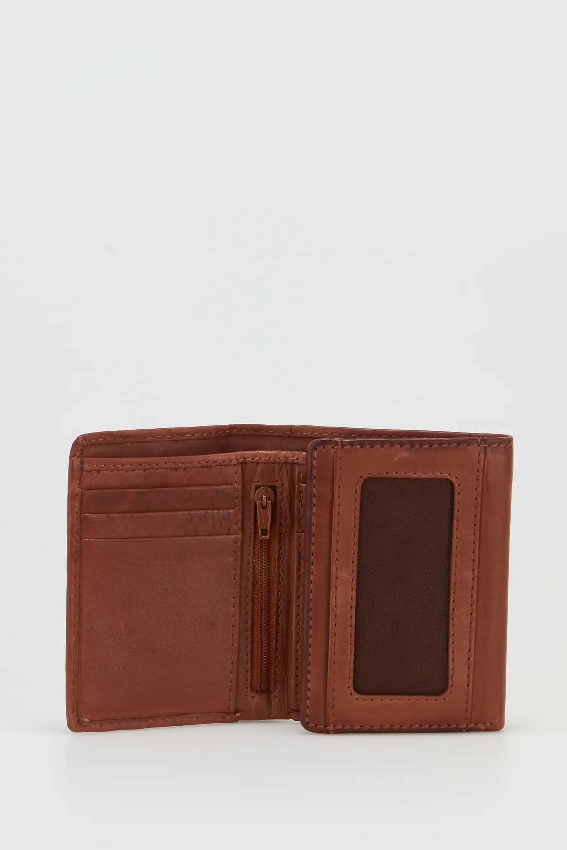 RFID Leather Trifold Wallet Strandbags