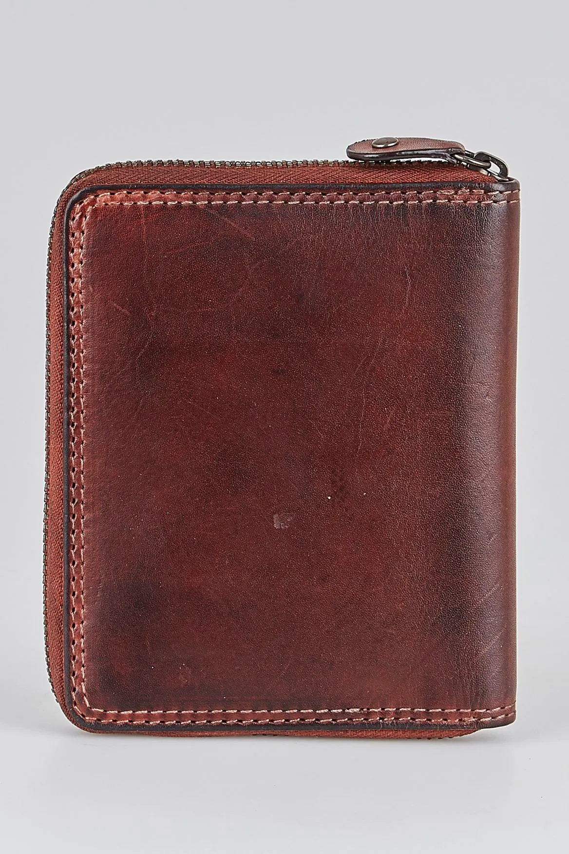 RFID Leather Zip Wallet Strandbags