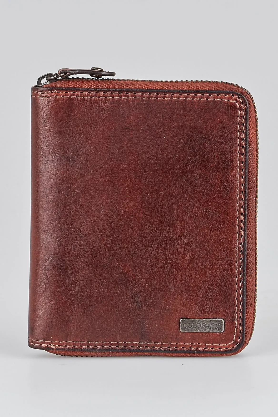 RFID Leather Zip Wallet Strandbags