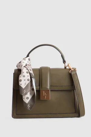 Scarf Top Handle Bag Strandbags