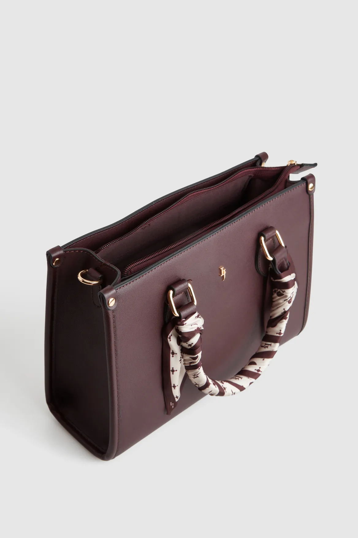 Small Tote Bag With Scarf Strandbags