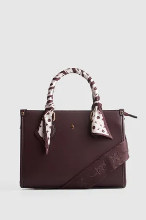 Small Tote Bag With Scarf Strandbags