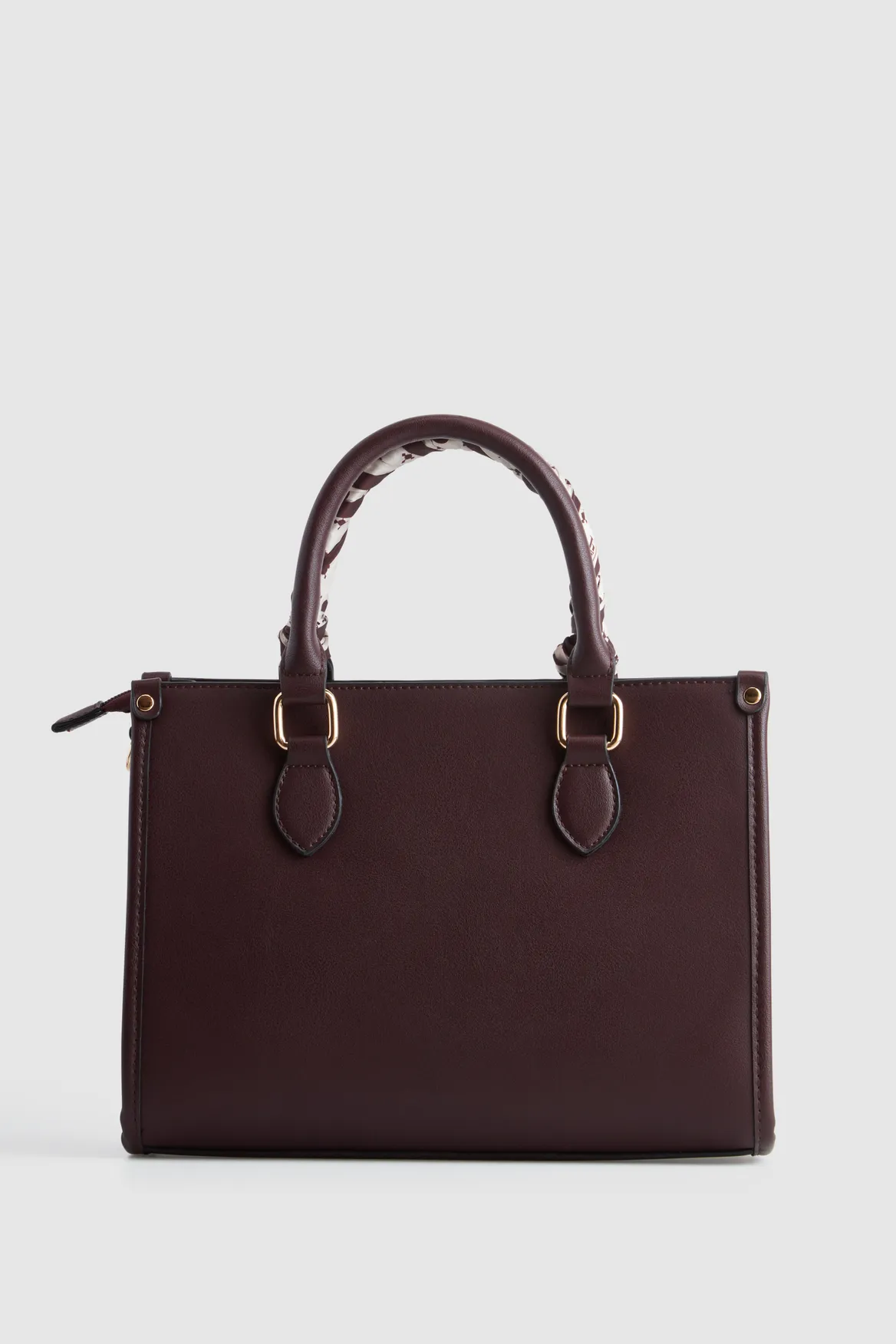 Small Tote Bag With Scarf Strandbags