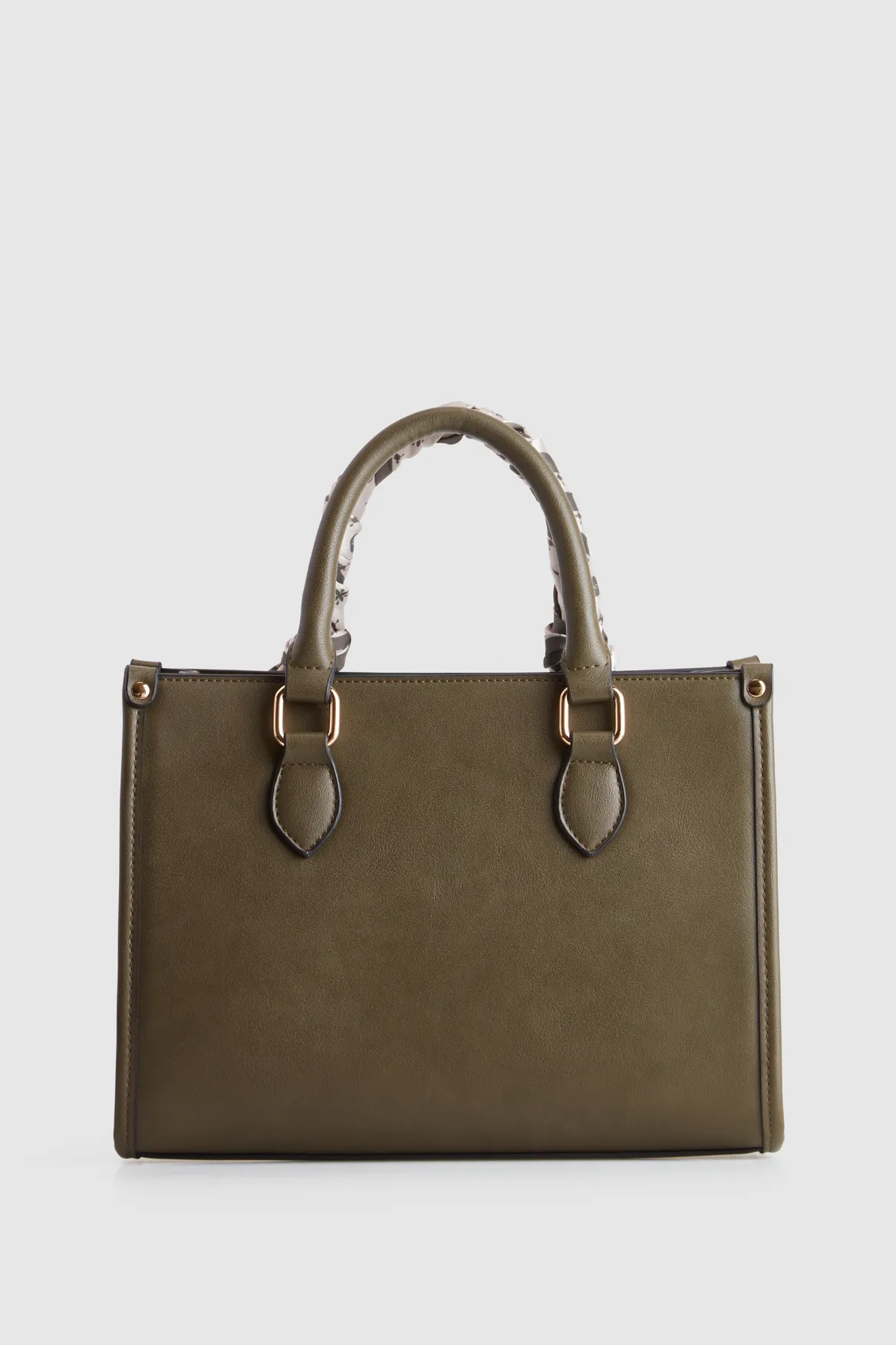 Small Tote Bag With Scarf Strandbags