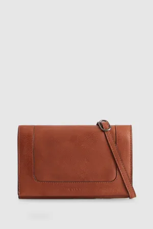 Sofia Leather Small Crossbody Strandbags