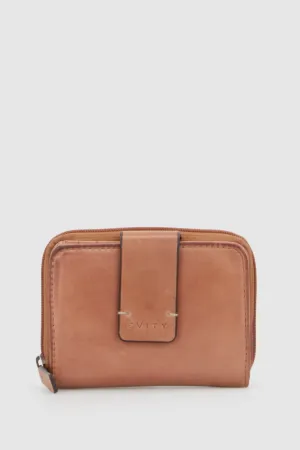 Tara Leather Small Tab Wallet Strandbags