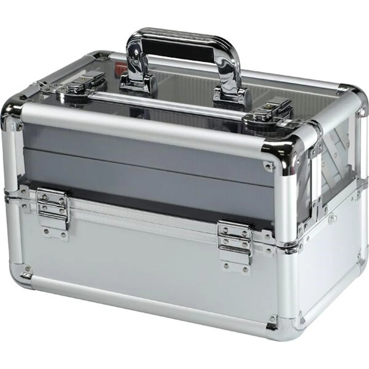 TZ Case AB-116T S Beauty Makeup Case&#44; Silver