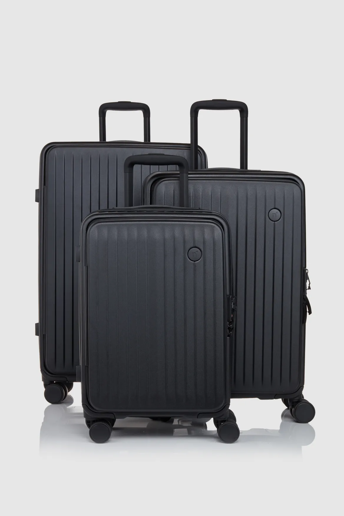 Venture Dual Open 3pc Suitcase Set Strandbags