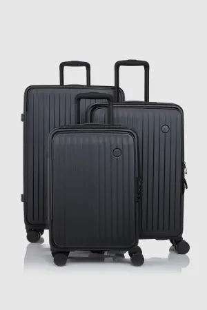 Venture Dual Open 3pc Suitcase Set Strandbags