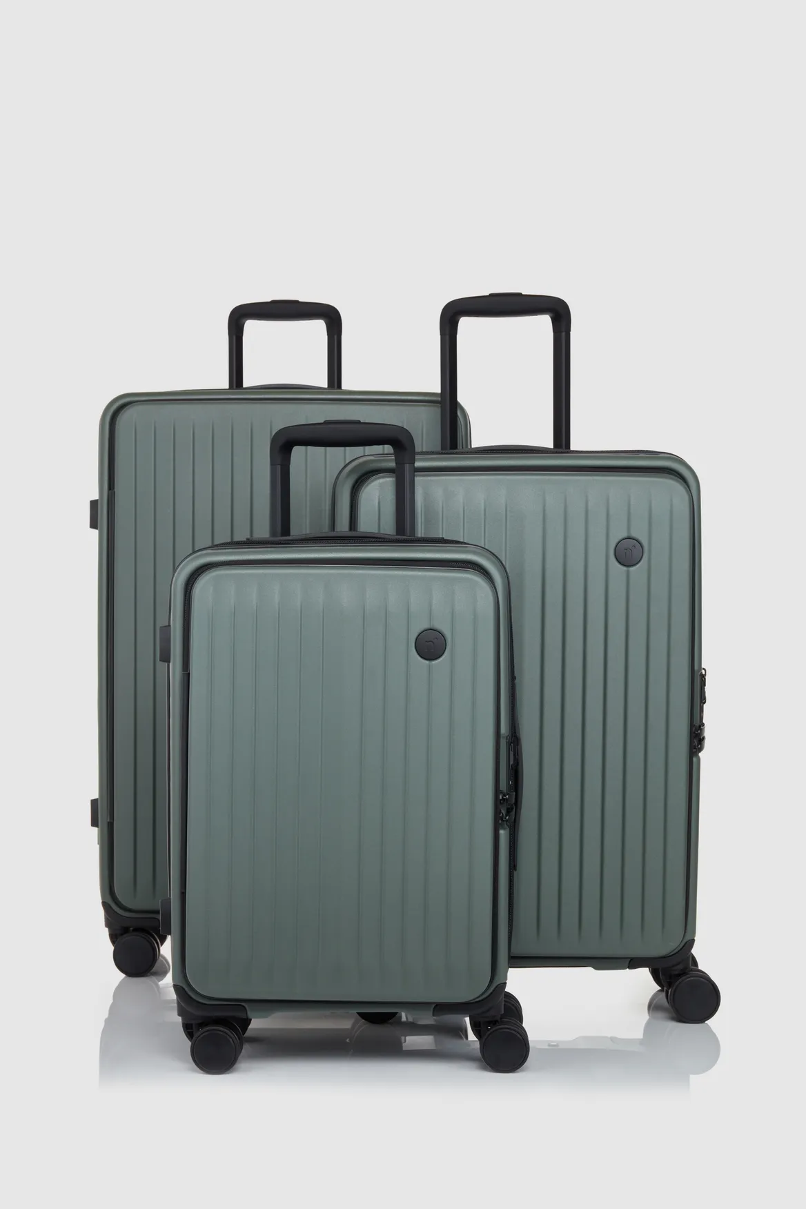 Venture Dual Open 3pc Suitcase Set Strandbags