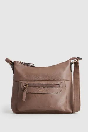 Zip Pocket Panel Crossbody Bag Strandbags