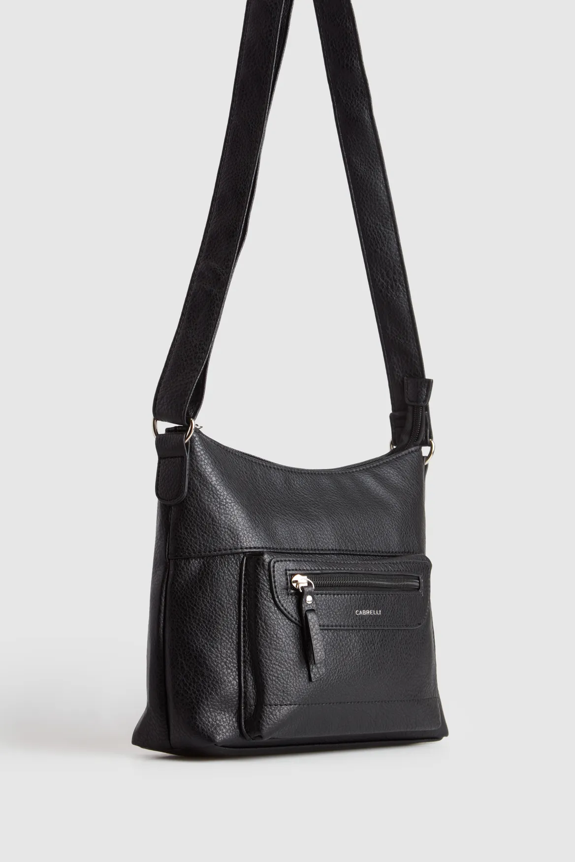 Zip Pocket Panel Crossbody Bag Strandbags