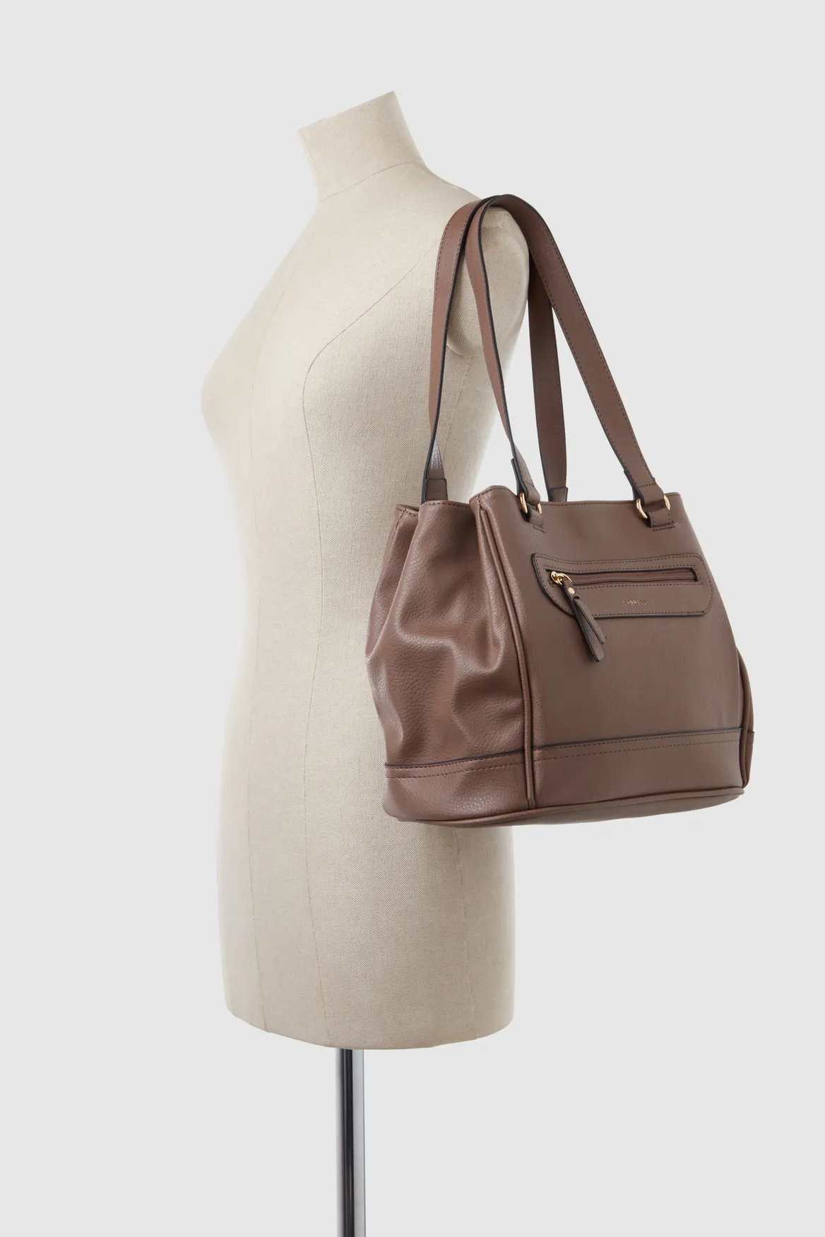 Zip Pocket Panel Tote Bag Strandbags
