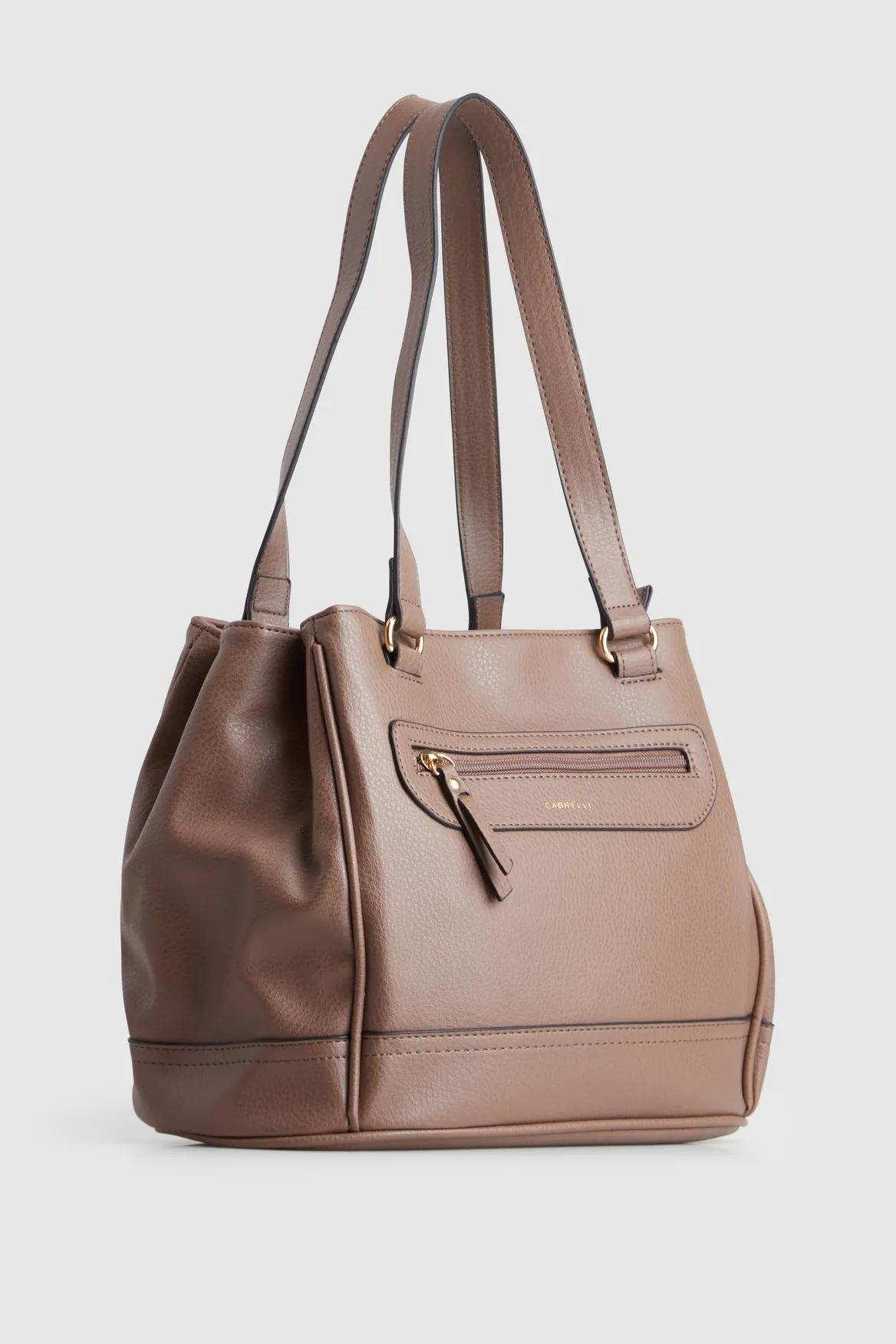 Zip Pocket Panel Tote Bag Strandbags