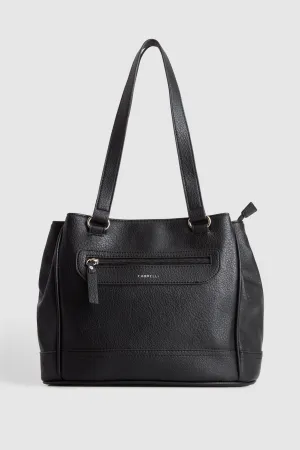 Zip Pocket Panel Tote Bag Strandbags